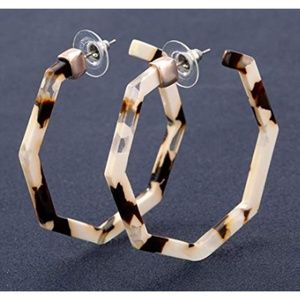 Hypoallergenic Acrylic Hex "Eryn" arrings